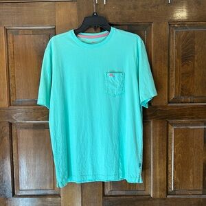Tommy Bahama Men's Light Green Pink Marlin Logo Pocket T-Shirt Tee Size Small